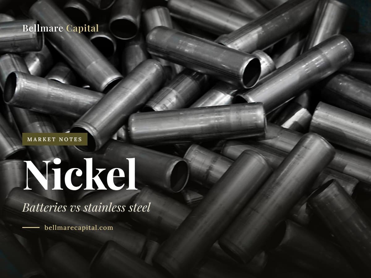 A pile of short stainless steel tubes, under the headline Nickel